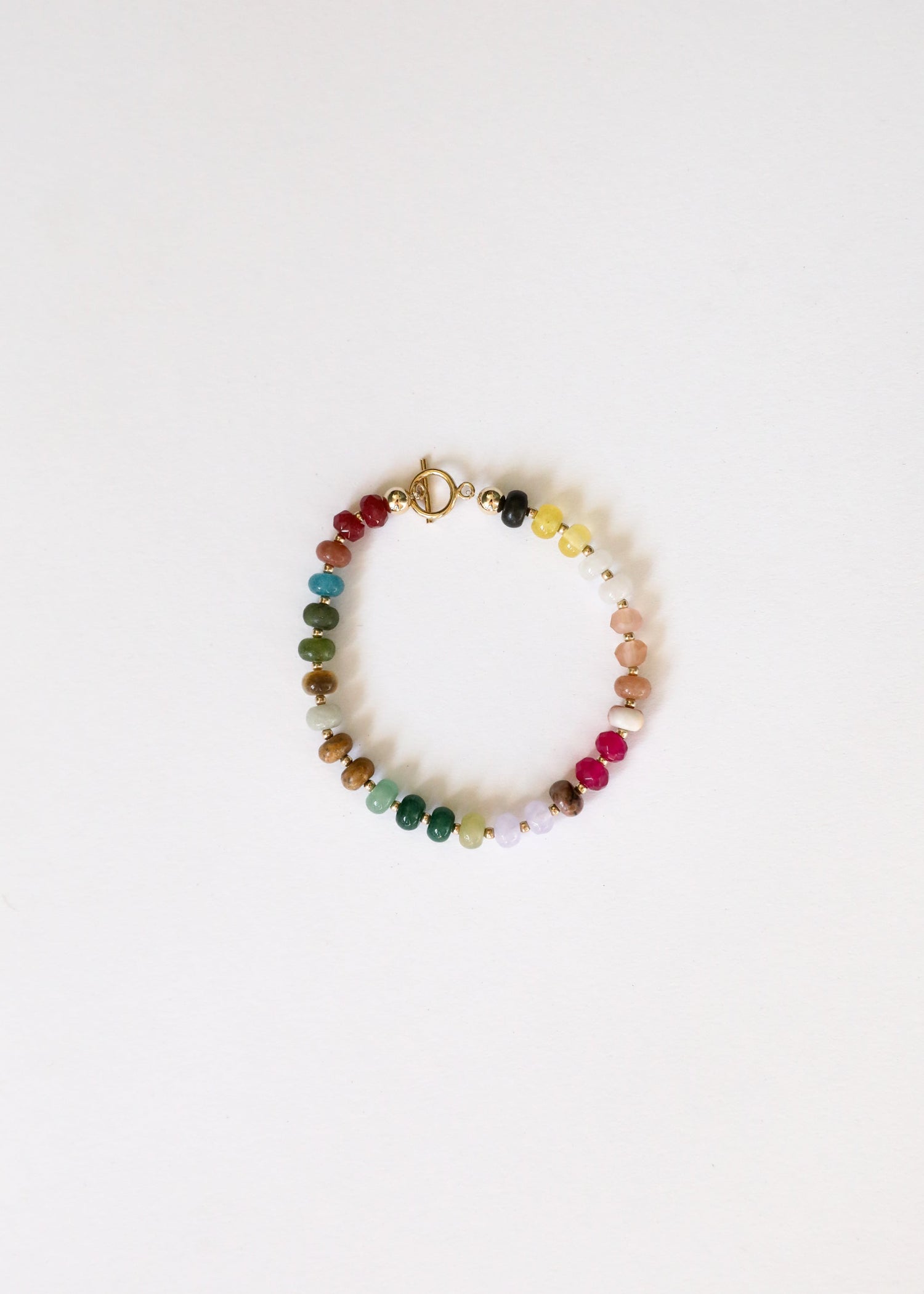 Natural Gemstone Bracelet + 14k Gold Filled Toggle : Sedona by CanyonLeaf
