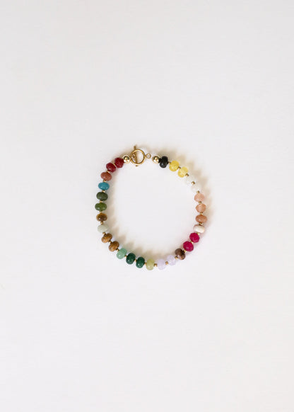 Natural Gemstone Bracelet + 14k Gold Filled Toggle : Sedona by CanyonLeaf