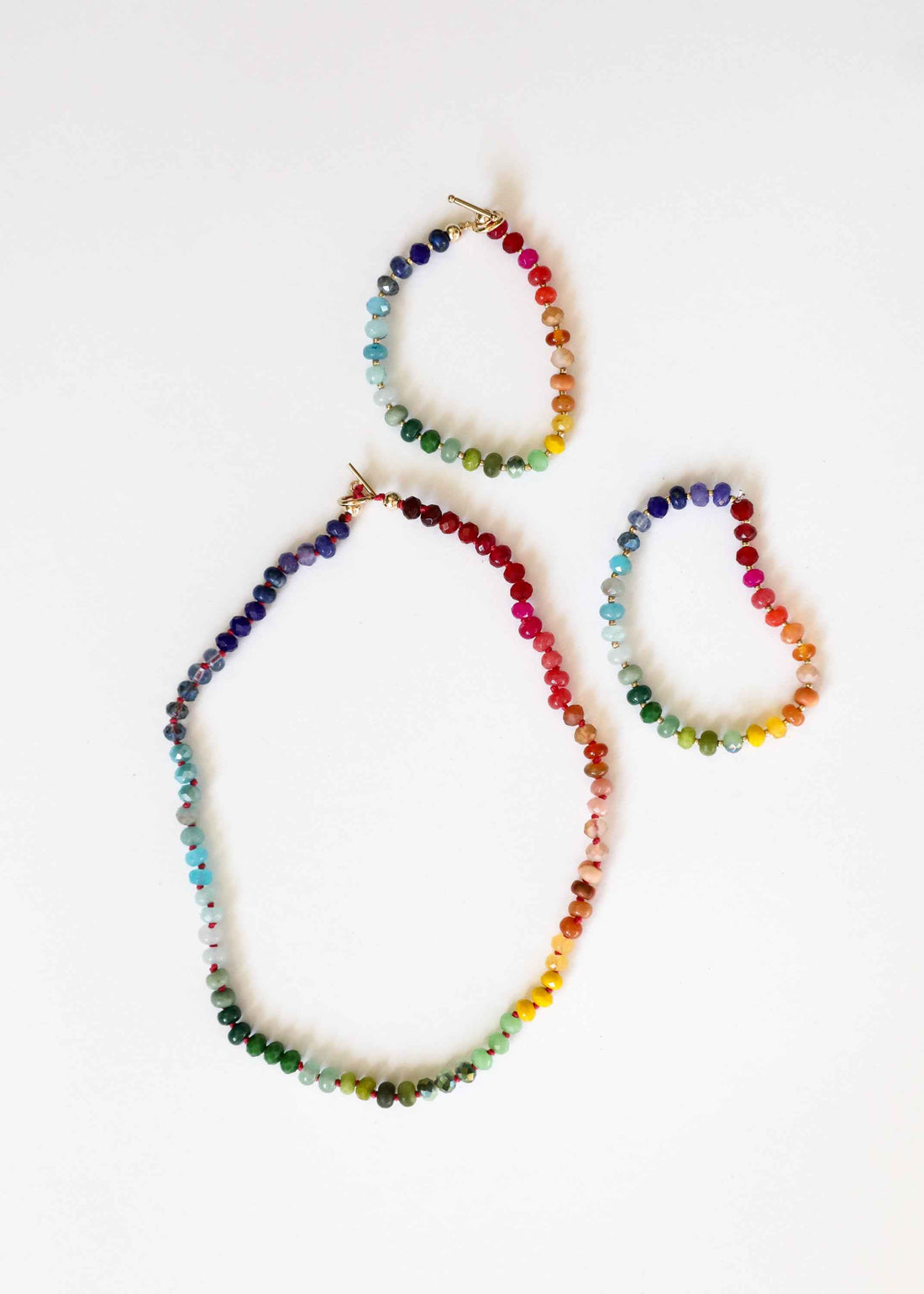 Natural Gemstone Necklace + 14k Gold Filled Toggle : Key West by CanyonLeaf