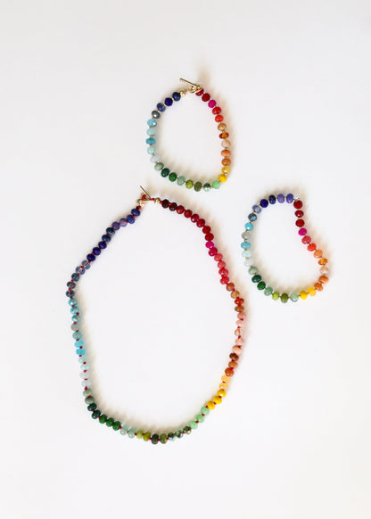 Natural Gemstone Necklace + 14k Gold Filled Toggle : Key West by CanyonLeaf