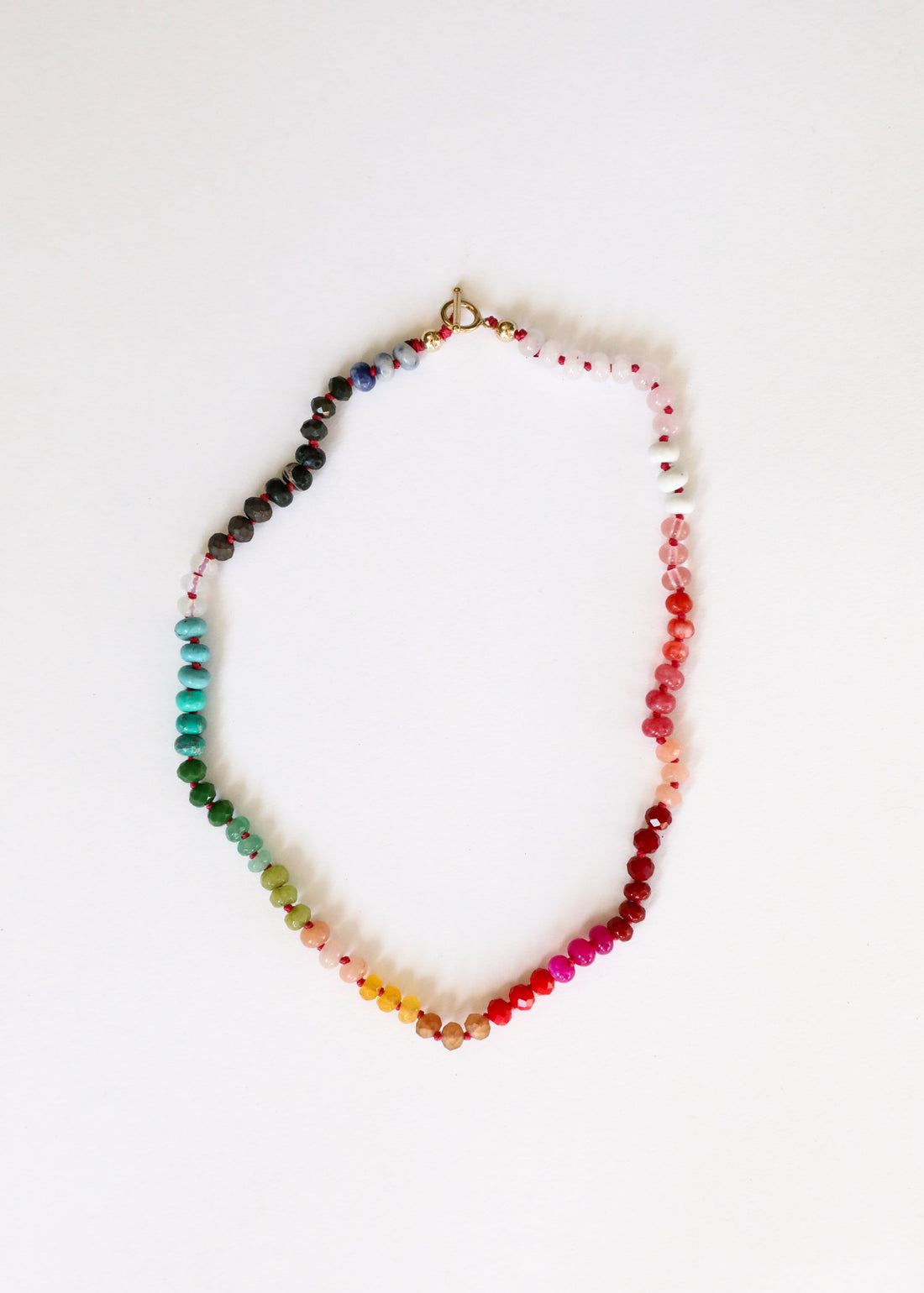 Natural Gemstone Necklace + 14k Gold Filled Toggle : Paradise by CanyonLeaf