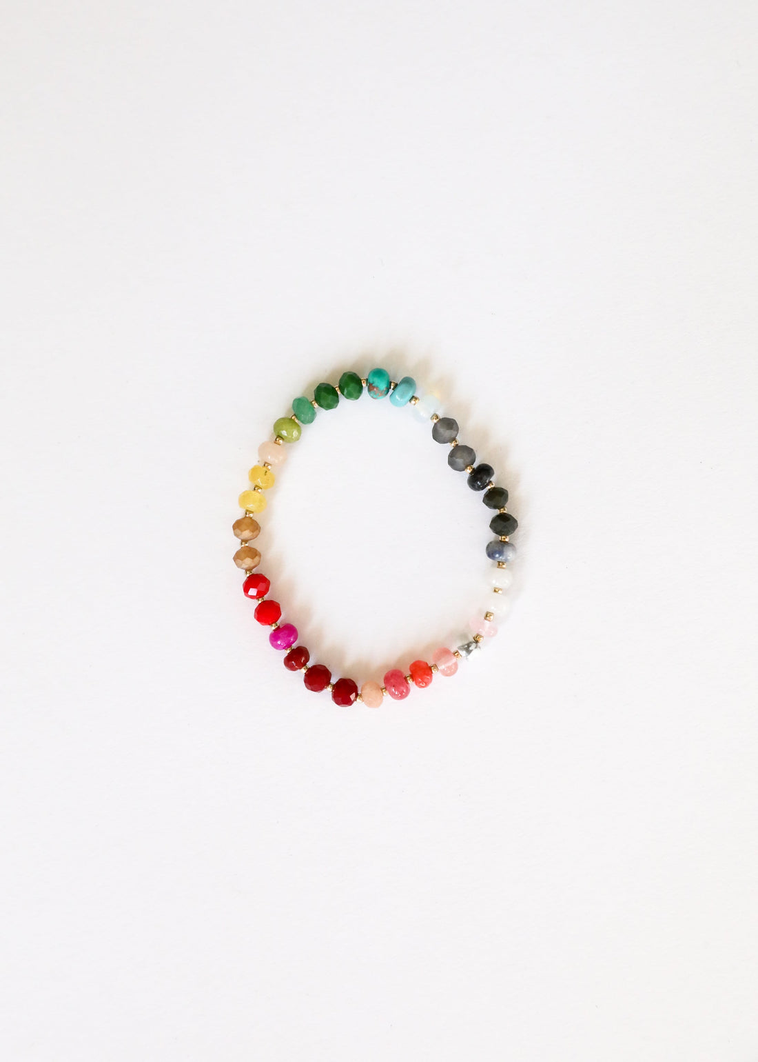 Natural Gemstone Bracelet + 14k Gold Filled Toggle : Paradise by CanyonLeaf