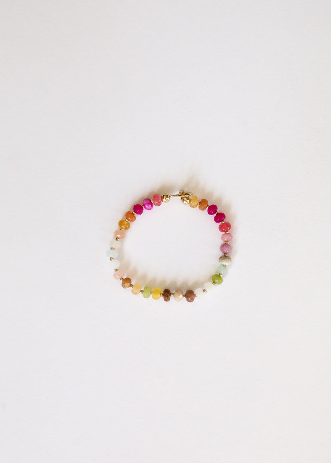 Natural Gemstone Bracelet + 14k Gold Filled Toggle : Sandbar by CanyonLeaf