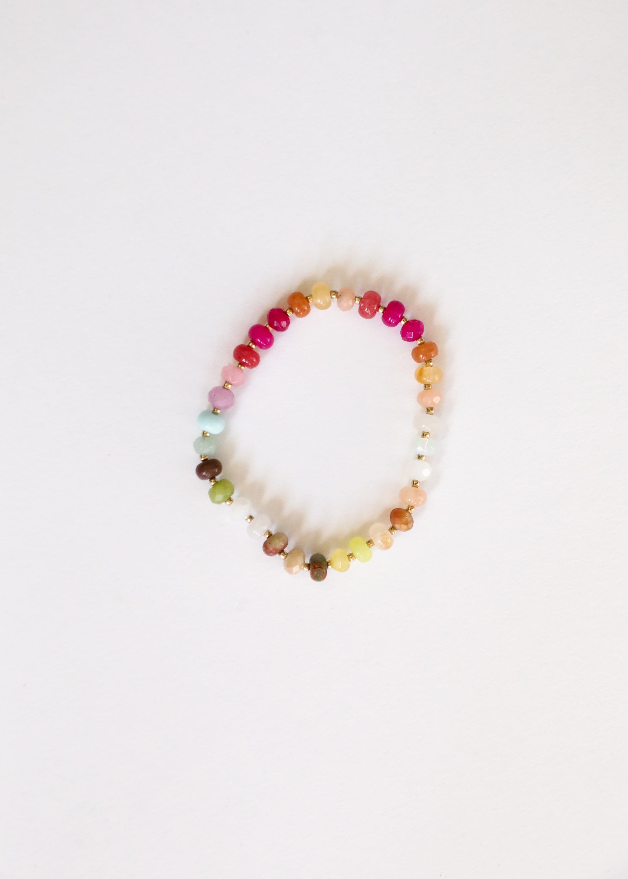 Natural Gemstone Bracelet + 14k Gold Filled Toggle : Sandbar by CanyonLeaf