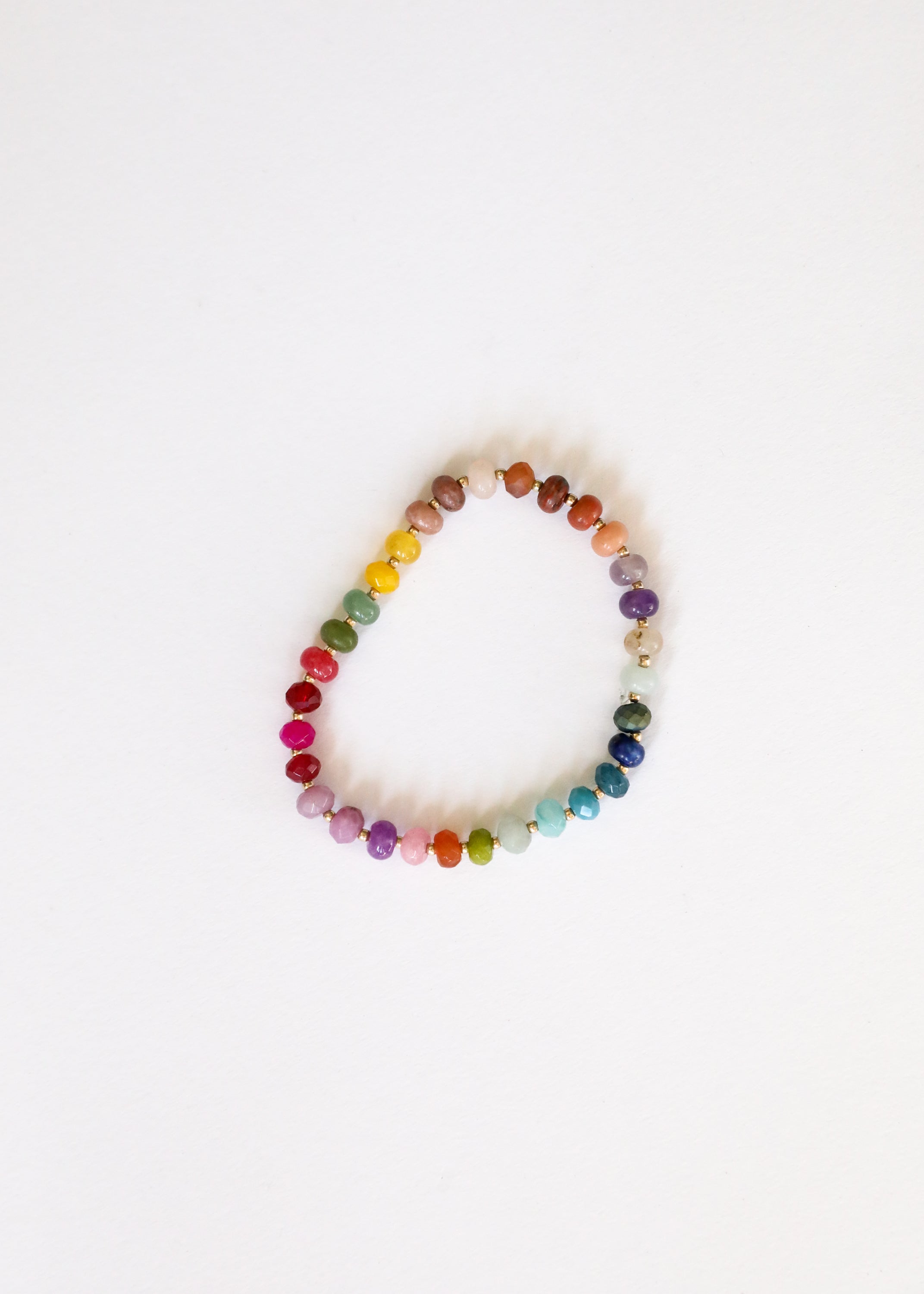 Natural Gemstone Bracelet + 14k Gold Filled Toggle : Gold Rush by CanyonLeaf