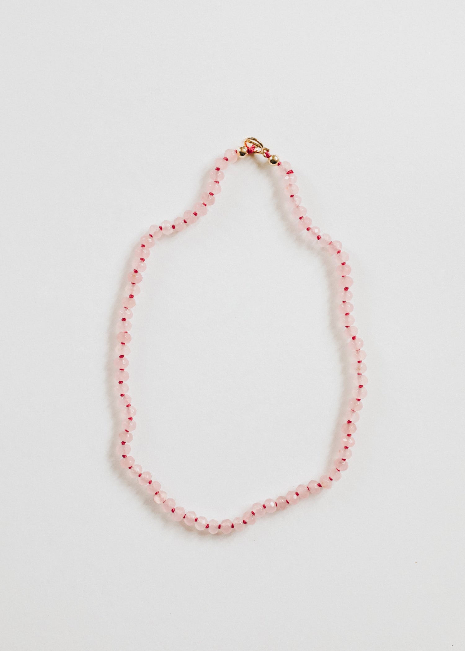 Natural Rose Quartz + 14k Gold Filled Toggle || Gemstone Necklace by CanyonLeaf