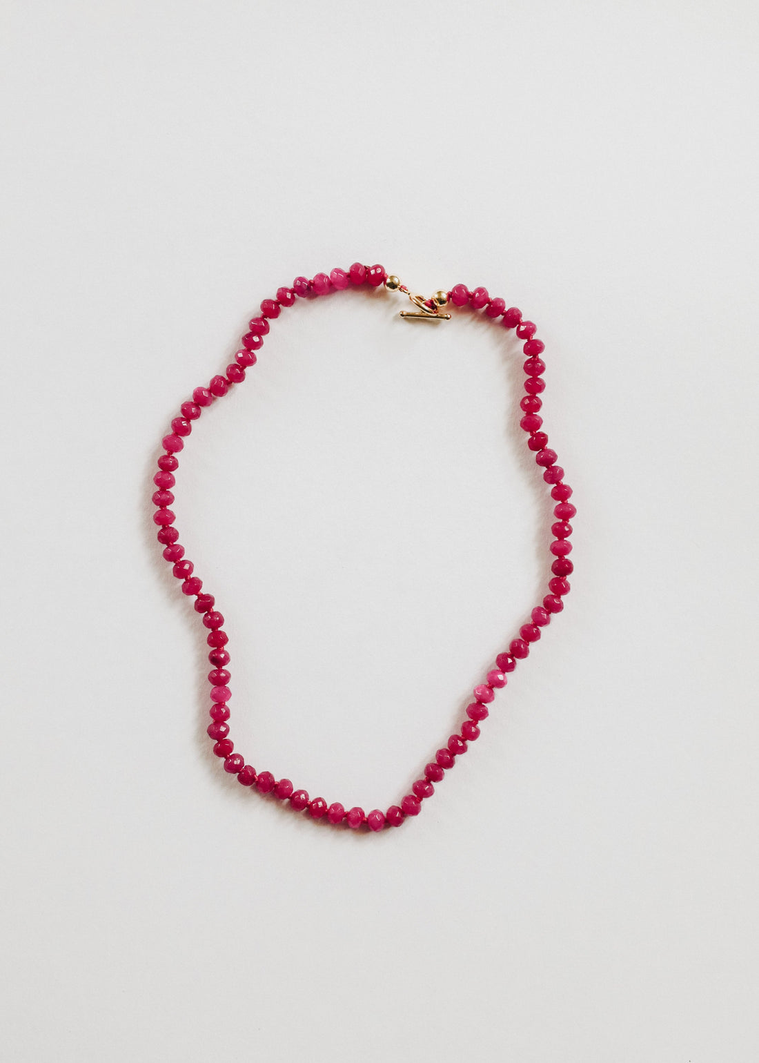 Pink Jade + 14k Gold Filled Toggle || Gemstone Necklace by CanyonLeaf