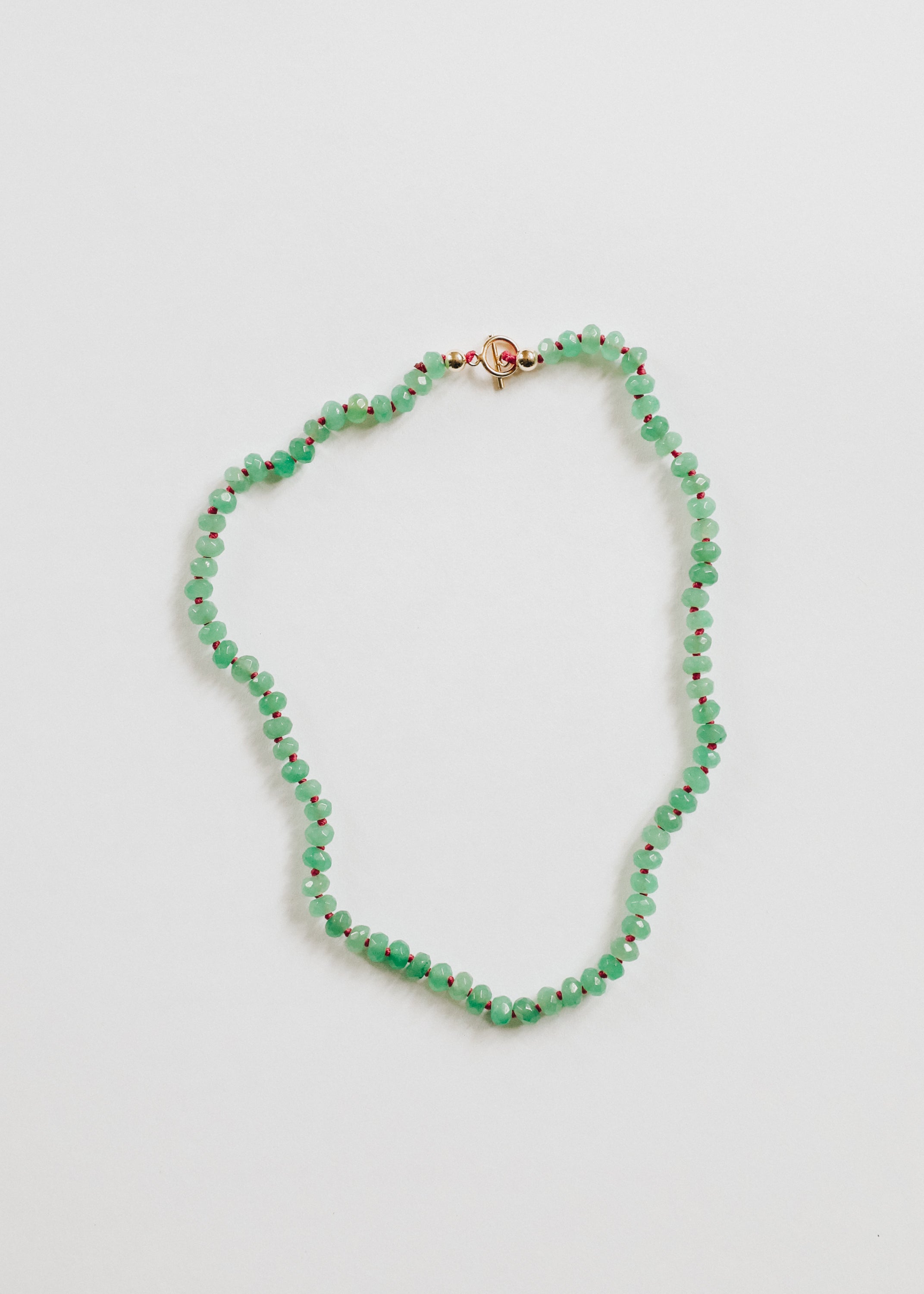 Natural Aventurine + 14k Gold Filled Toggle || Gemstone Necklace by CanyonLeaf