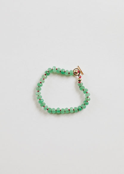 Natural Aventurine + 14k Gold Filled Toggle || Gemstone Bracelet or Anklet by CanyonLeaf