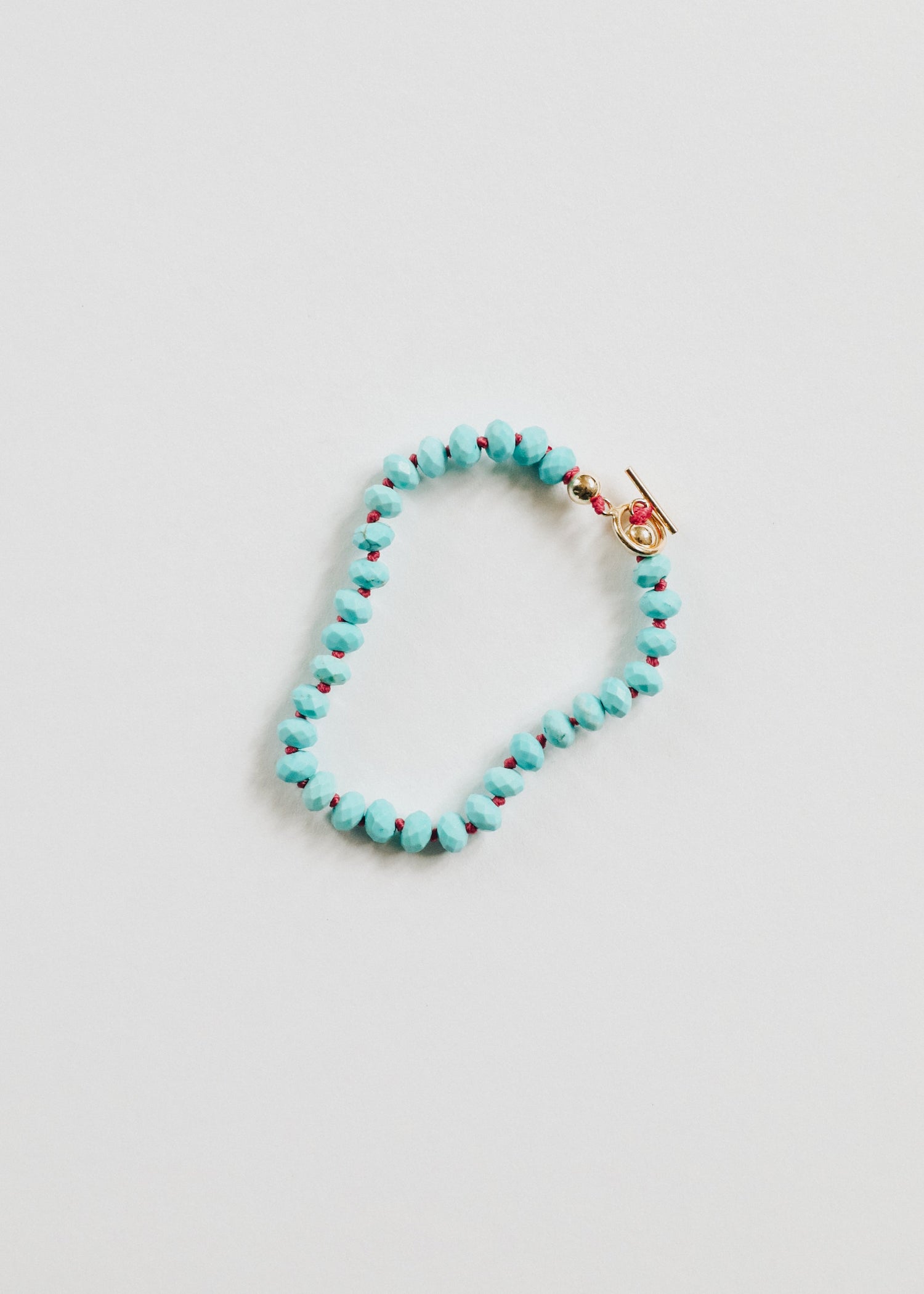 Turquoise + 14k Gold Filled Toggle || Gemstone Bracelet or Anklet by CanyonLeaf