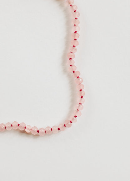 Natural Rose Quartz + 14k Gold Filled Toggle || Gemstone Bracelet by CanyonLeaf