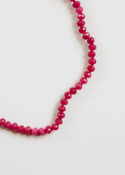 Pink Jade + 14k Gold Filled Toggle || Gemstone Necklace by CanyonLeaf