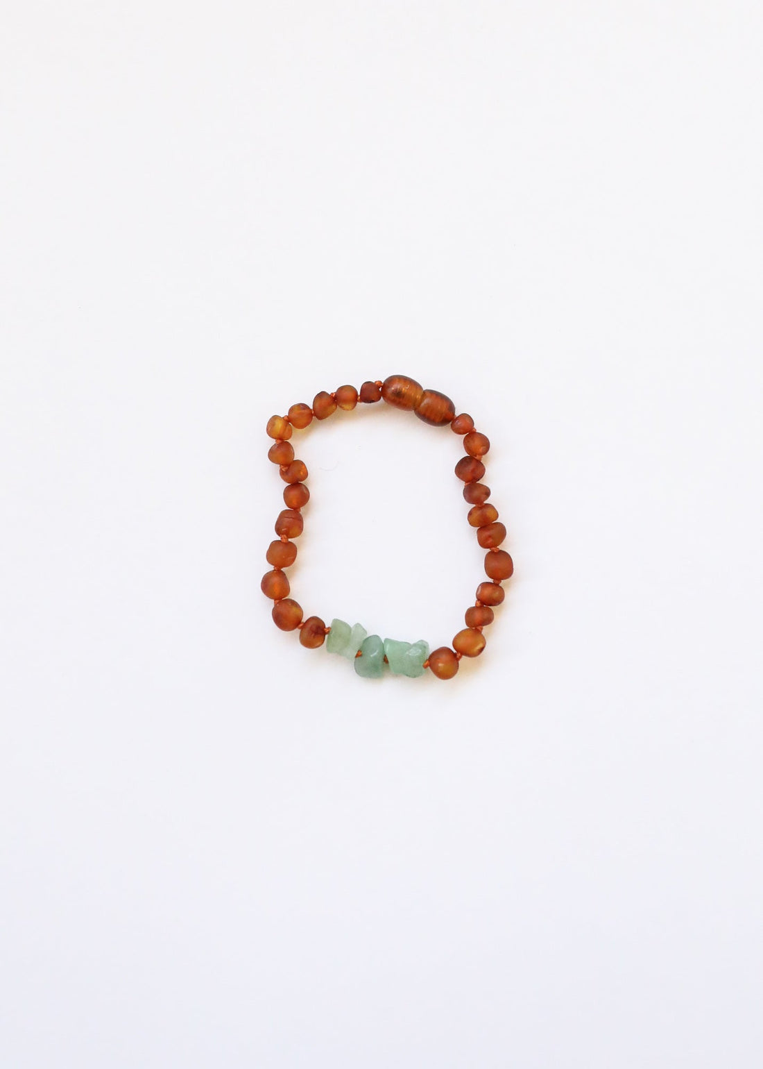 Raw Cognac Baltic Amber + Raw Aventurine || Anklet or Bracelet by CanyonLeaf