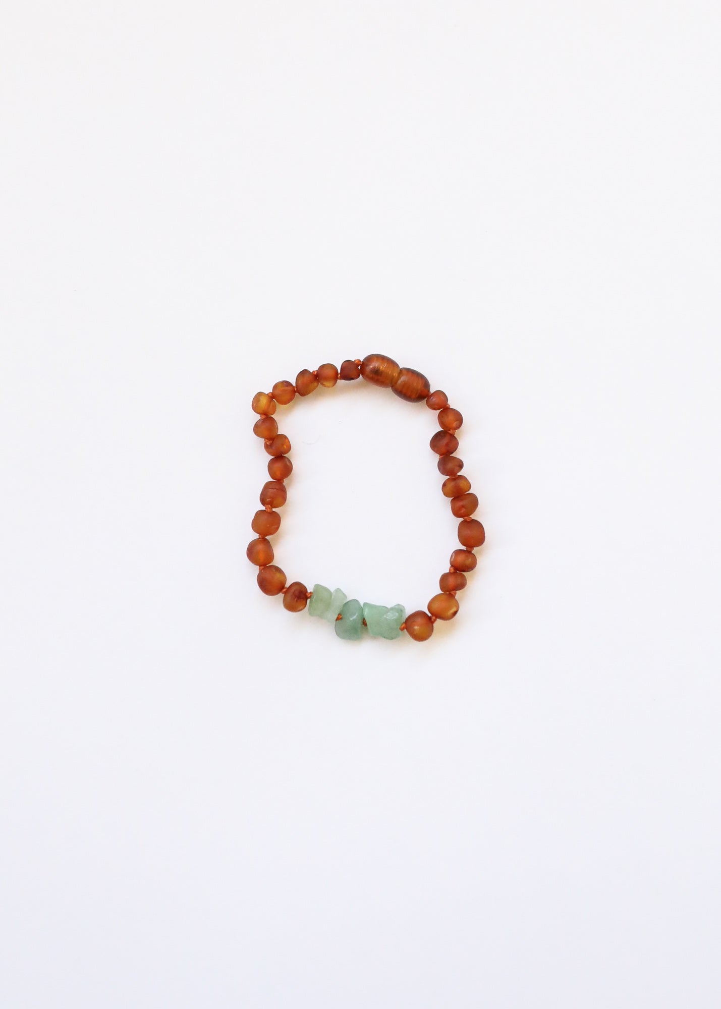 Raw Cognac Baltic Amber + Raw Aventurine || Anklet or Bracelet by CanyonLeaf