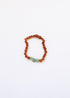 Raw Cognac Baltic Amber + Raw Aventurine || Anklet or Bracelet by CanyonLeaf