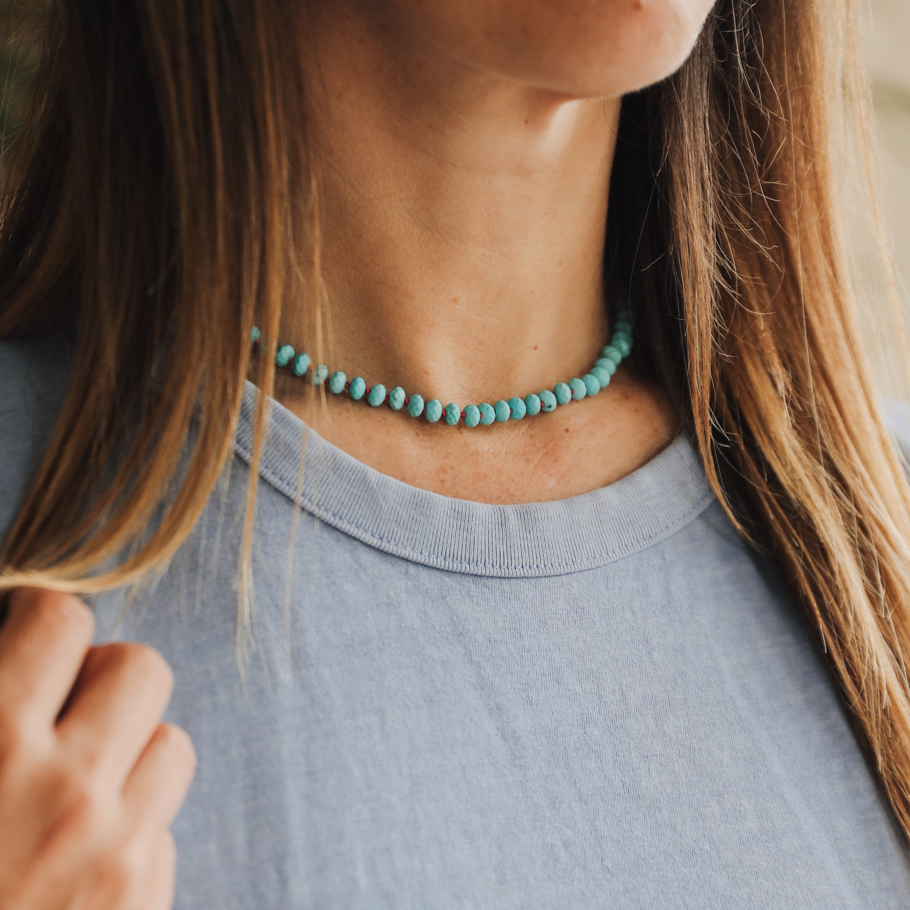 Turquoise + 14k Gold Filled Toggle || Gemstone Necklace by CanyonLeaf