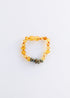 Raw Honey Baltic Amber + Raw Turquoise Jasper || Anklet or Bracelet by CanyonLeaf
