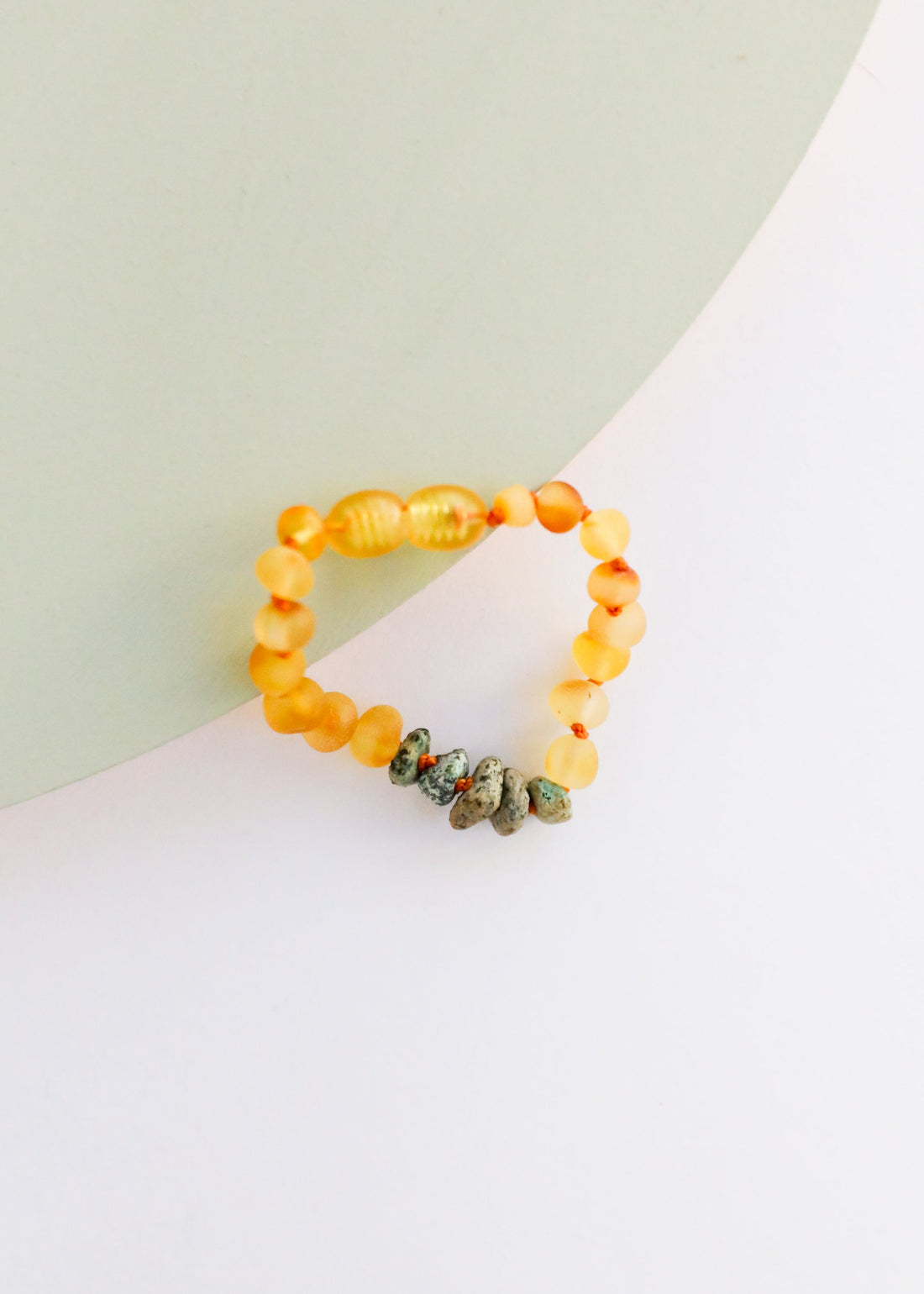 Raw Honey Baltic Amber + Raw Turquoise Jasper || Anklet or Bracelet by CanyonLeaf