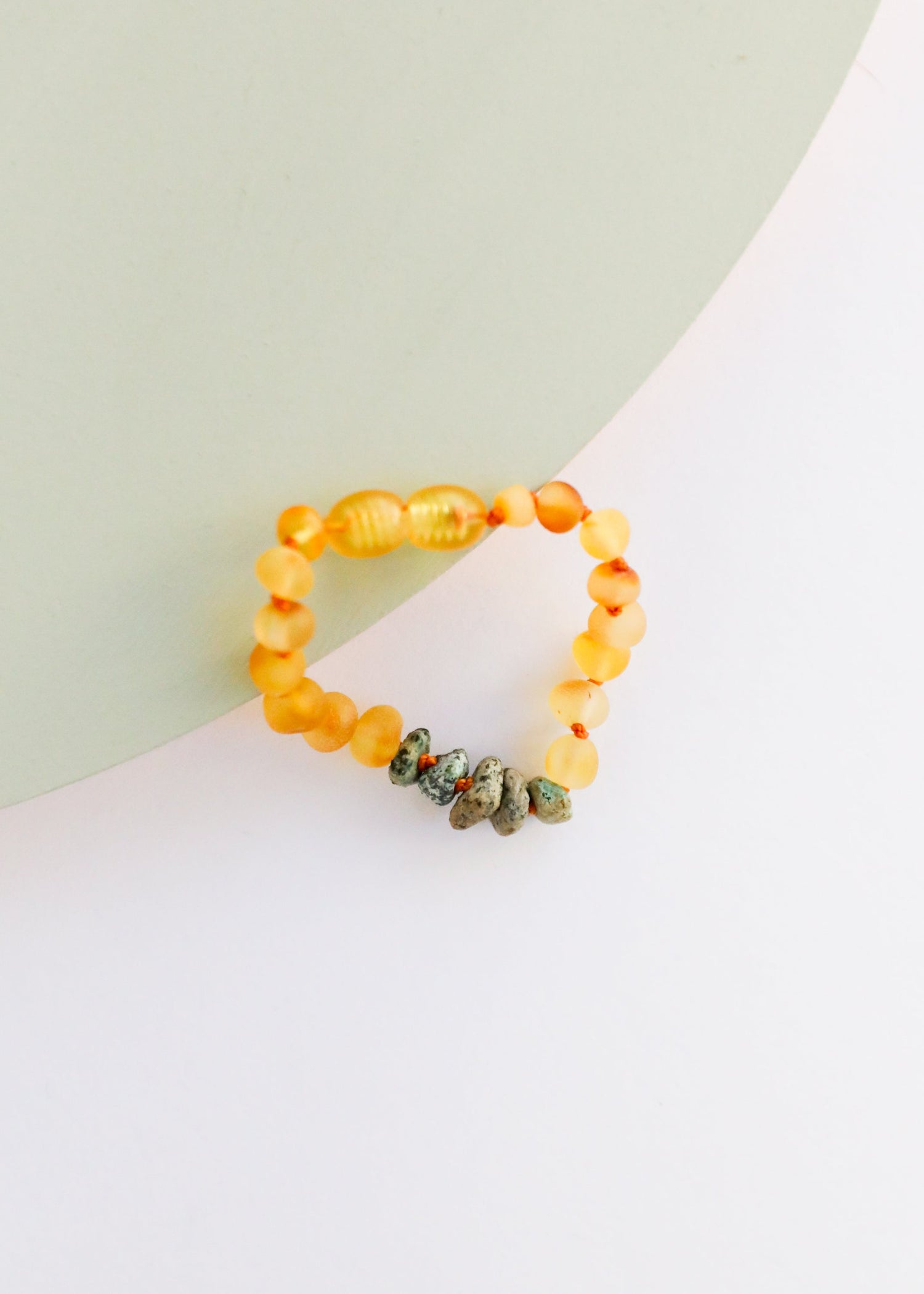 Raw Honey Baltic Amber + Raw Turquoise Jasper || Anklet or Bracelet by CanyonLeaf
