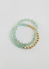Aventurine Gemstone + 14K Gold Filled || Beaded Stretch Bracelets by CanyonLeaf