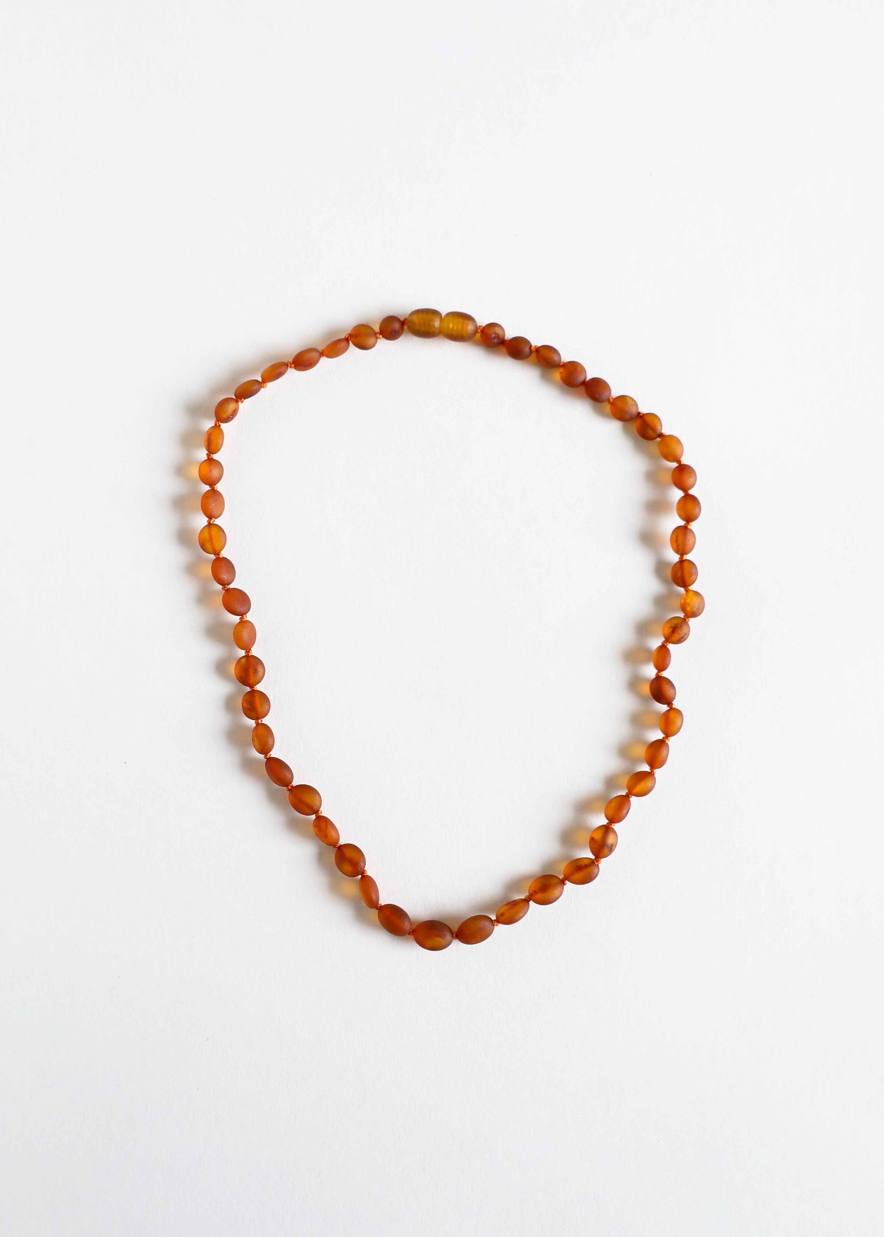 Raw Cognac Baltic Amber || Classic || Necklace by CanyonLeaf