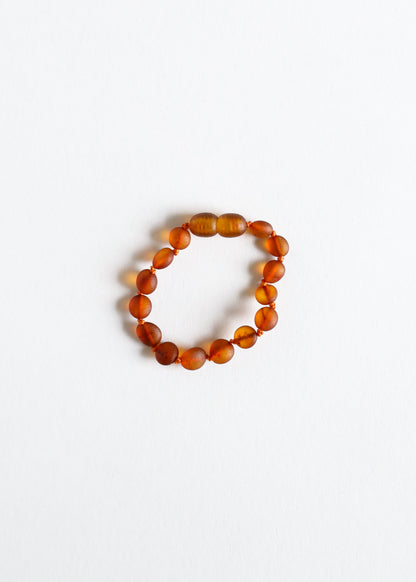 Raw Cognac Baltic Amber || Classic || Anklet or Bracelet by CanyonLeaf