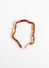 Polished Cognac Baltic Amber + Rose Quartz || Necklace by CanyonLeaf