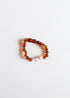 Polished Cognac Baltic Amber + Rose Quartz || Anklet or Bracelet by CanyonLeaf