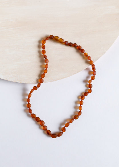 Raw Cognac Baltic Amber || Classic || Necklace by CanyonLeaf