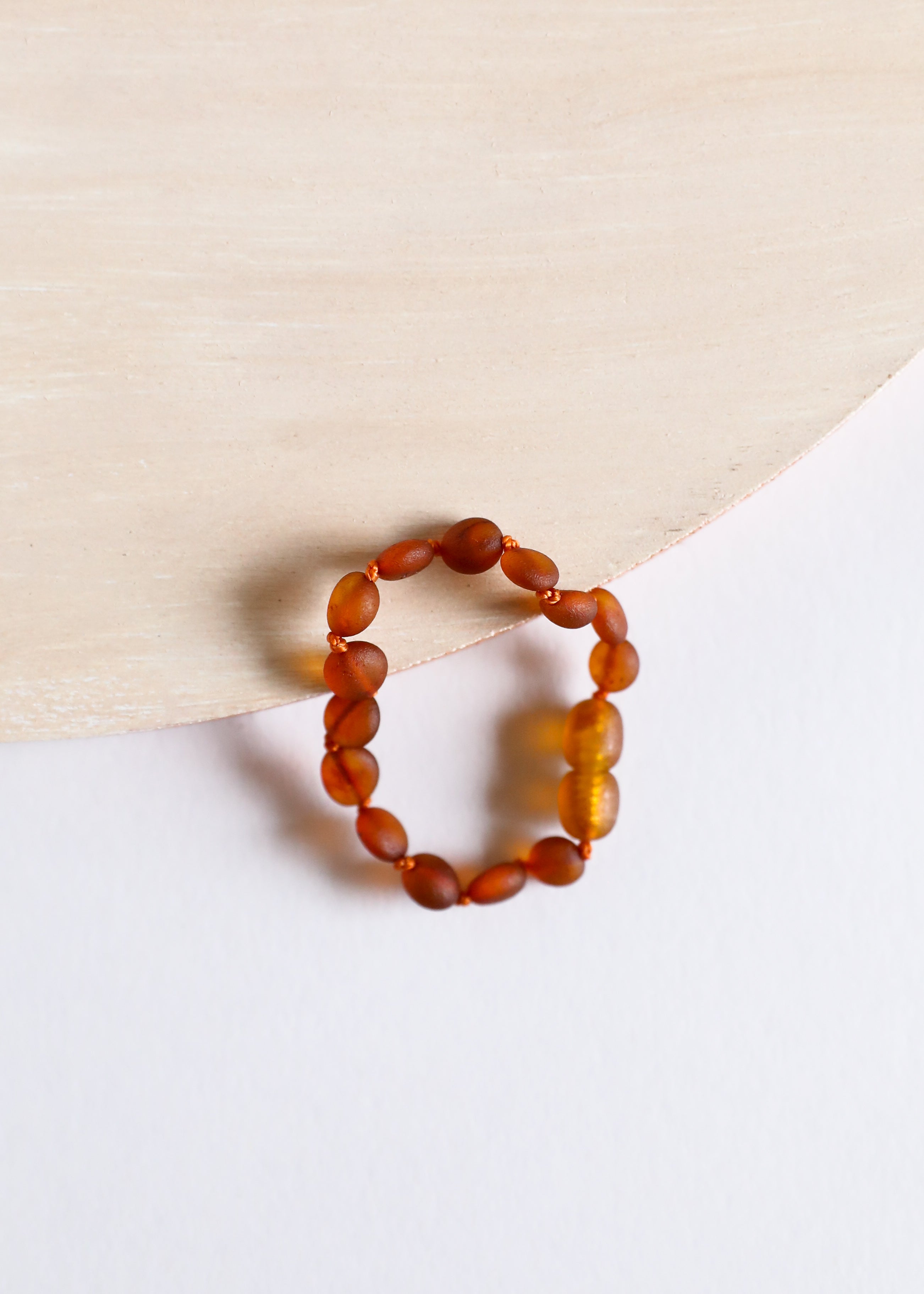 Raw Cognac Baltic Amber || Classic || Anklet or Bracelet by CanyonLeaf