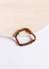 Hazelwood || Raw Cognac Baltic Amber + Malachite || Anklet or Bracelet by CanyonLeaf