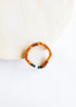 Raw Cognac Baltic Amber || Lava + Jade + Agate || Adult Bracelet by CanyonLeaf