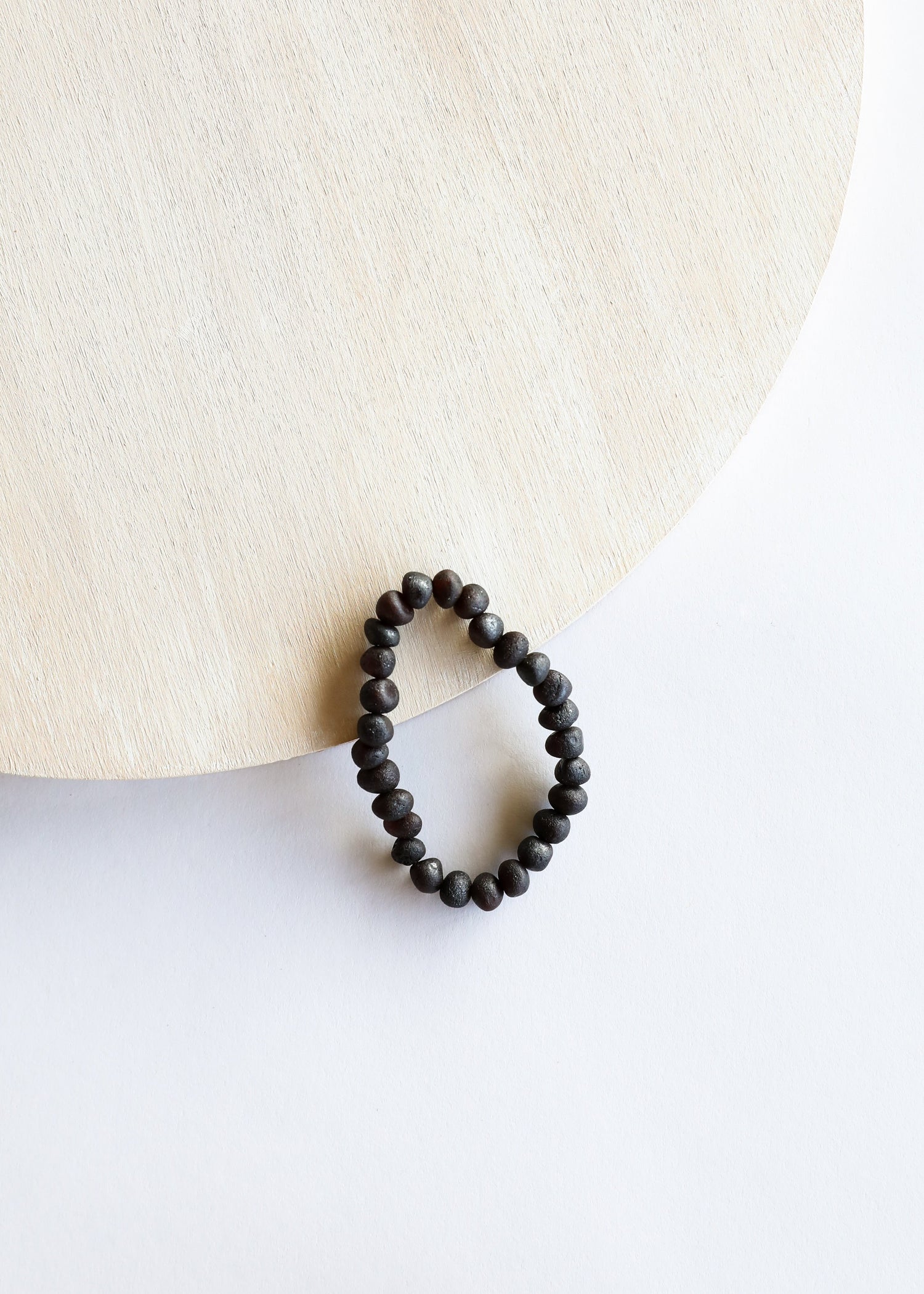Raw Black Baltic Amber || Adult Bracelet by CanyonLeaf