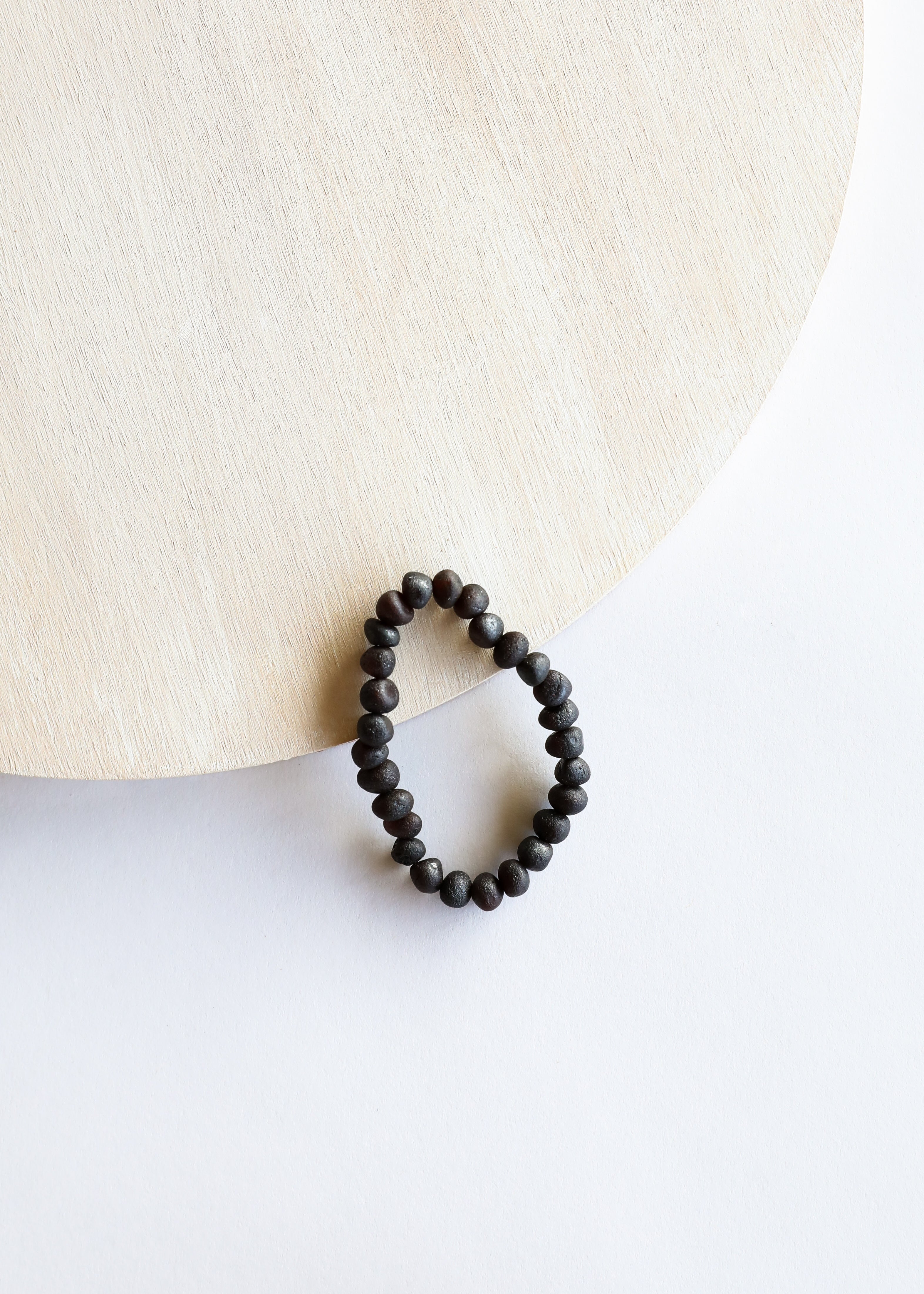 Raw Black Baltic Sea Amber || Bracelet Set by CanyonLeaf