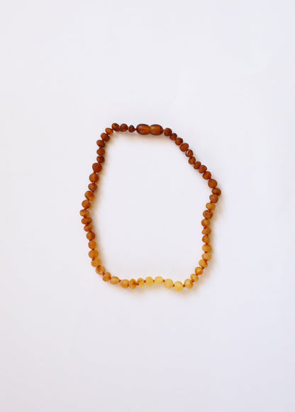Raw Baltic Amber + Sunflower || Necklace || by CanyonLeaf