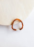 Raw Cognac Baltic Amber + Pearls || Adult Bracelet by CanyonLeaf