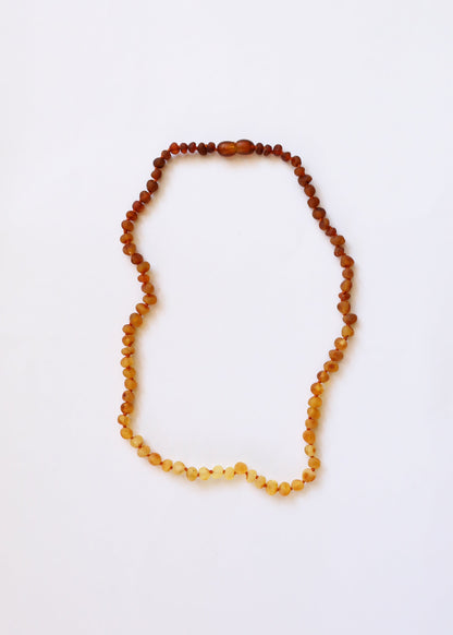 Raw Baltic Amber + Sunflower || Necklace || by CanyonLeaf