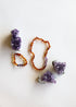 Polished Cognac Baltic Amber + Amethyst || Necklace by CanyonLeaf