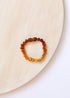 Raw Baltic Amber + Sunflower || Anklet or Bracelet by CanyonLeaf