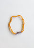 Raw Honey Baltic Amber + Raw Amethyst || Necklace by CanyonLeaf