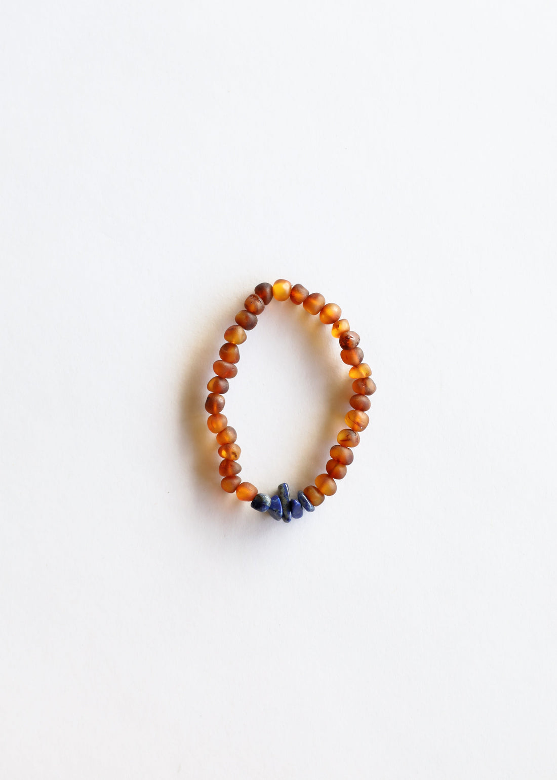 Raw Cognac Baltic Amber + Lapis Lazuli || Bracelet Set by CanyonLeaf