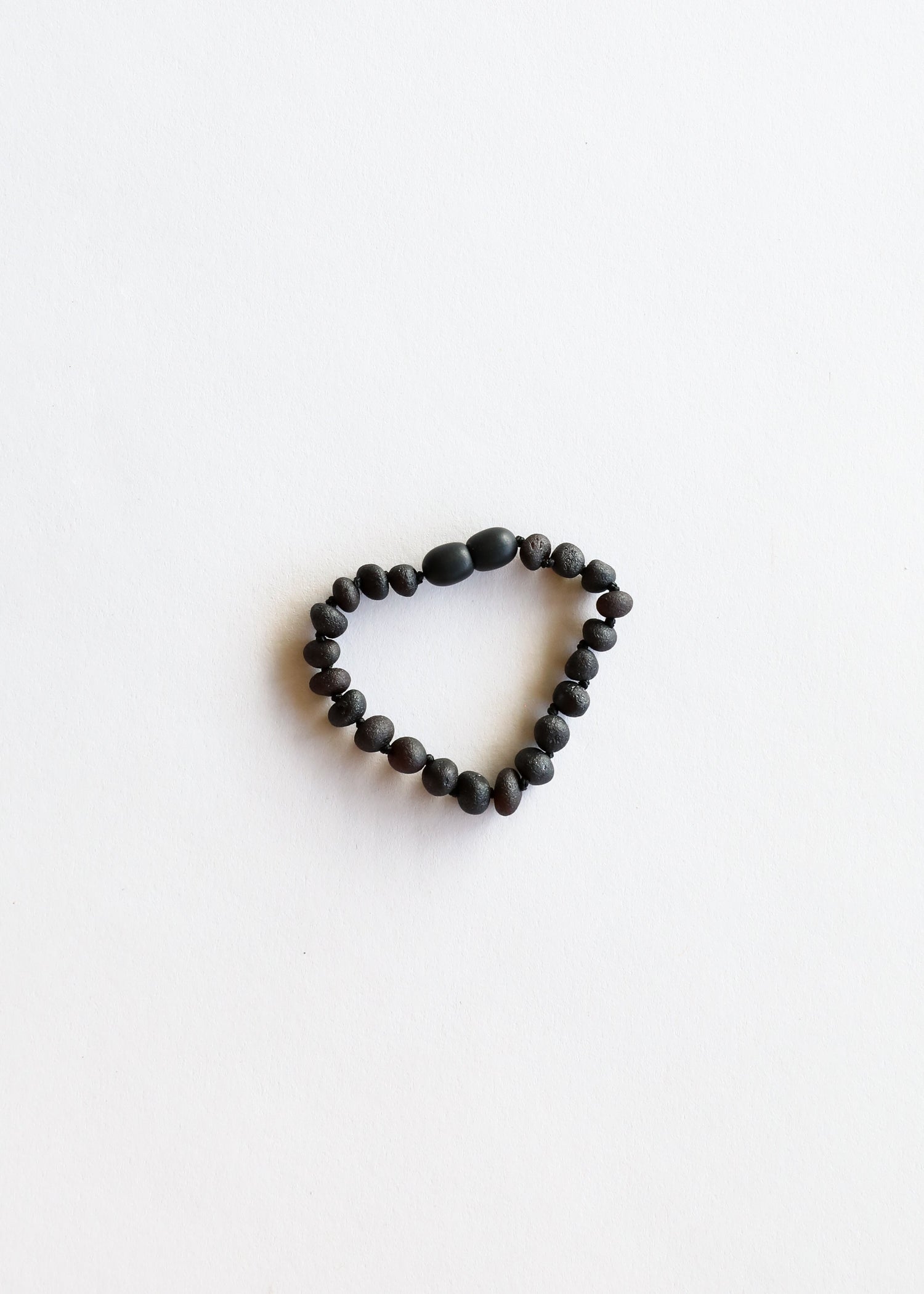 Raw Black Baltic Sea Amber || Anklet or Bracelet by CanyonLeaf