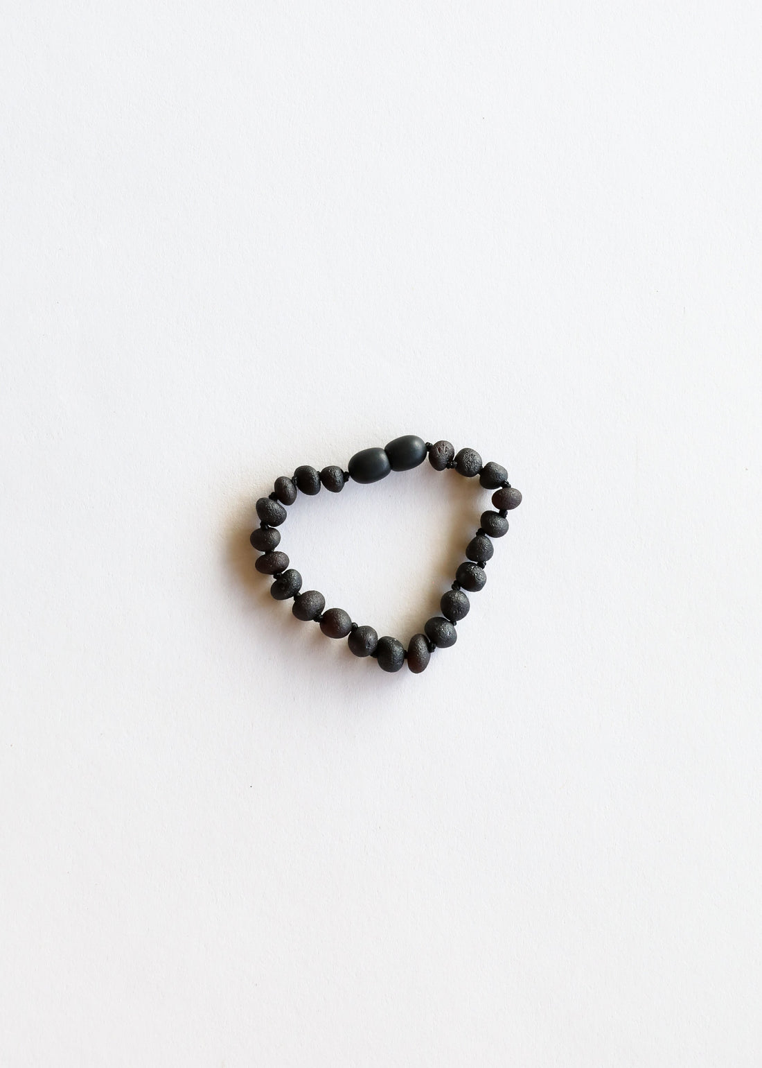Raw Black Baltic Sea Amber || Bracelet Set by CanyonLeaf