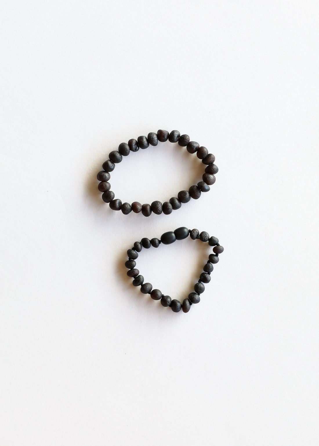 Raw Black Baltic Sea Amber || Anklet or Bracelet by CanyonLeaf