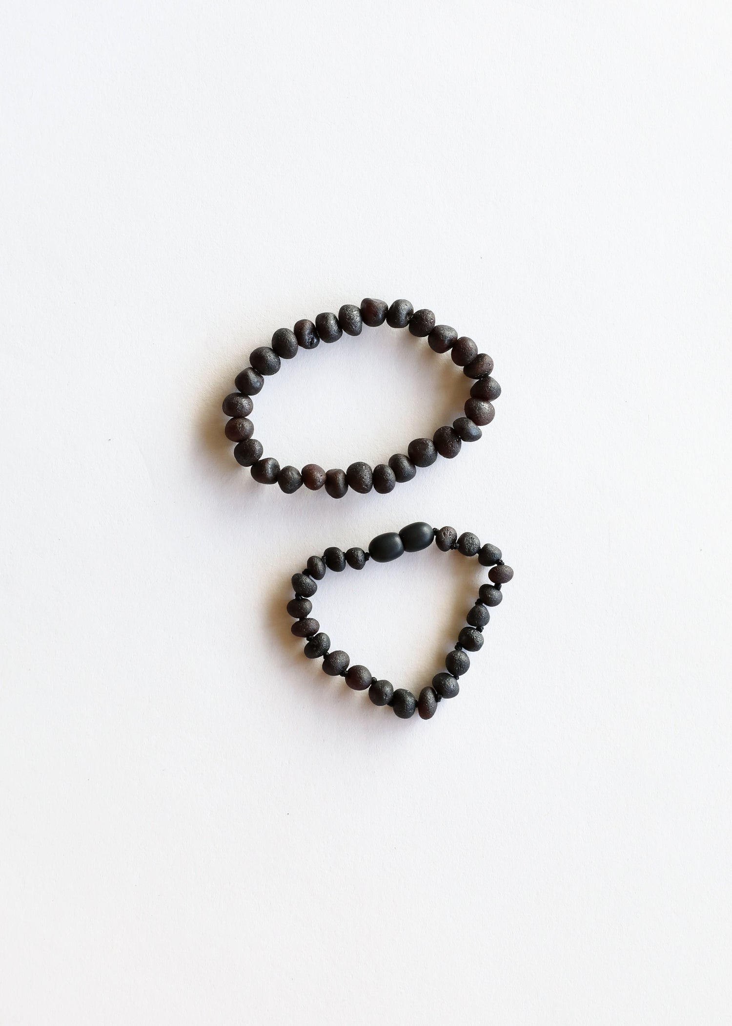 Raw Black Baltic Sea Amber || Anklet or Bracelet by CanyonLeaf