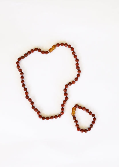 Pure Gemstone + Red Jasper || Necklace by CanyonLeaf