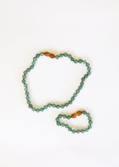 Pure Gemstone + Aventurine || Anklet or Bracelet by CanyonLeaf