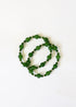 Green Jade + 14k Gold Filled || Stretch Bracelet by CanyonLeaf