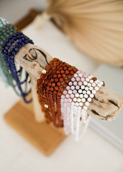 Pure Gemstone + Pearl || Anklet or Bracelet by CanyonLeaf