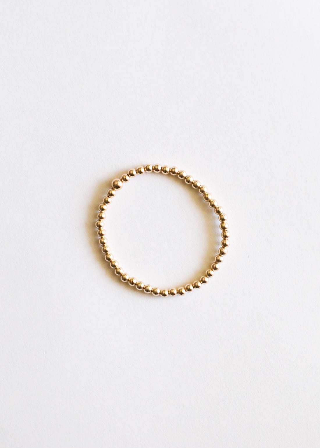 14k Gold Filled || Beaded Stretch Bracelet or Anklet by CanyonLeaf